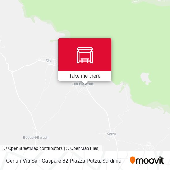 Genuri Via San Gaspare 32-Piazza Putzu map