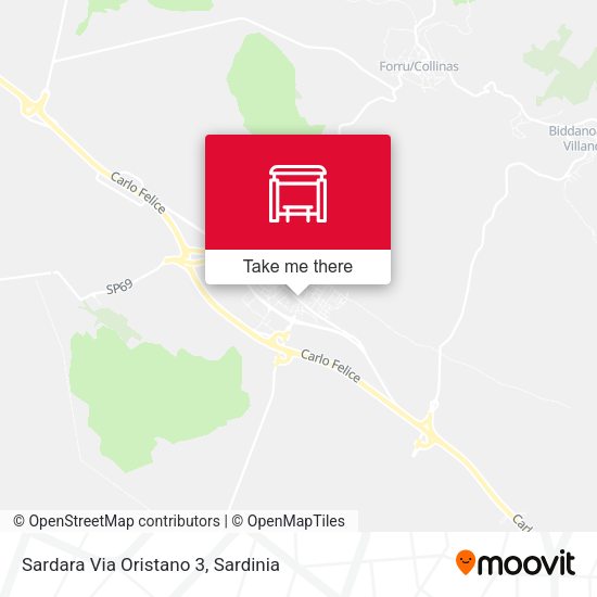 Sardara Via Oristano 3 map