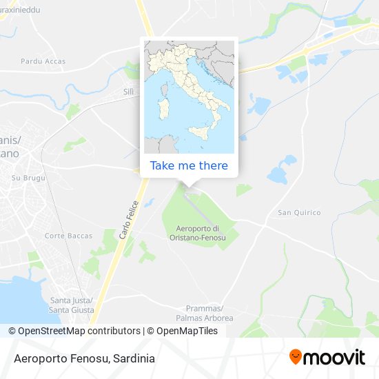 Aeroporto Fenosu map