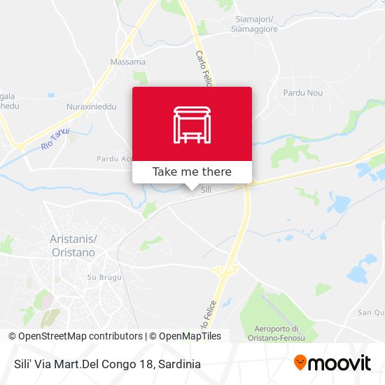 Sili' Via Mart.Del Congo 18 map