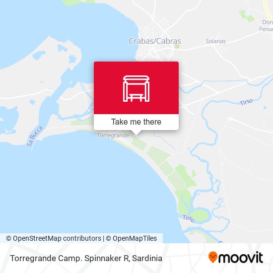Torregrande Camp. Spinnaker R map