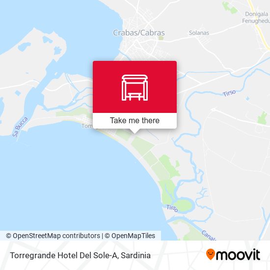 Torregrande Hotel Del Sole-A map