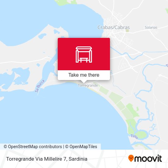 Torregrande Via Millelire 7 map