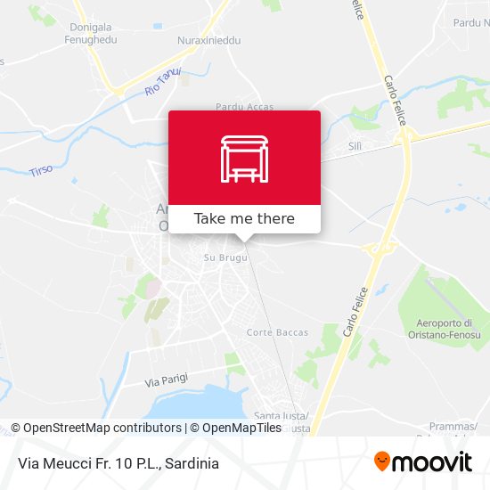 Via Meucci Fr. 10 P.L. map