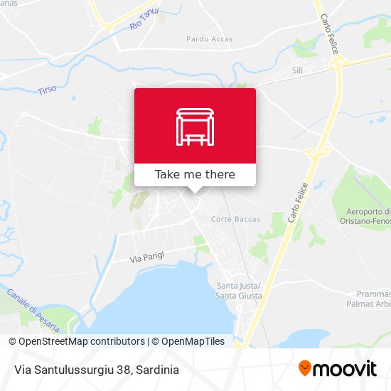 Via Santulussurgiu 38 map