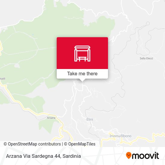Arzana Via Sardegna 44 map