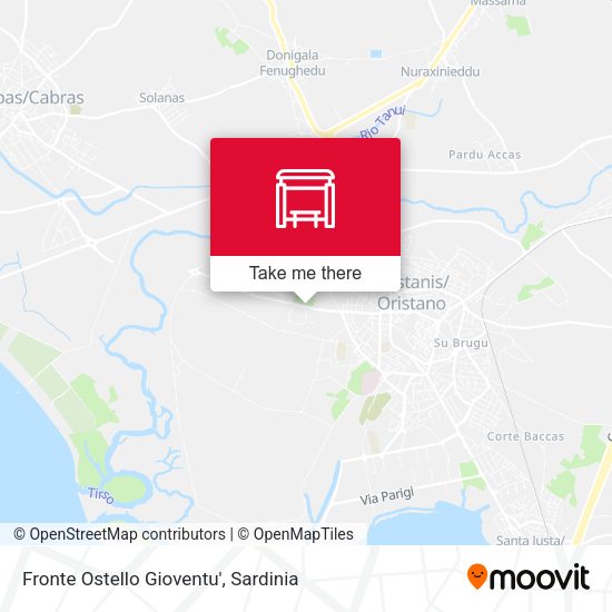 Fronte Ostello Gioventu' map