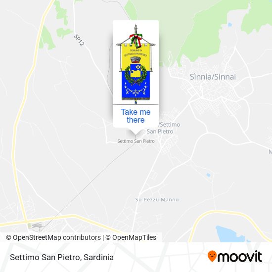 Settimo San Pietro map