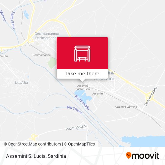 Assemini S. Lucia map