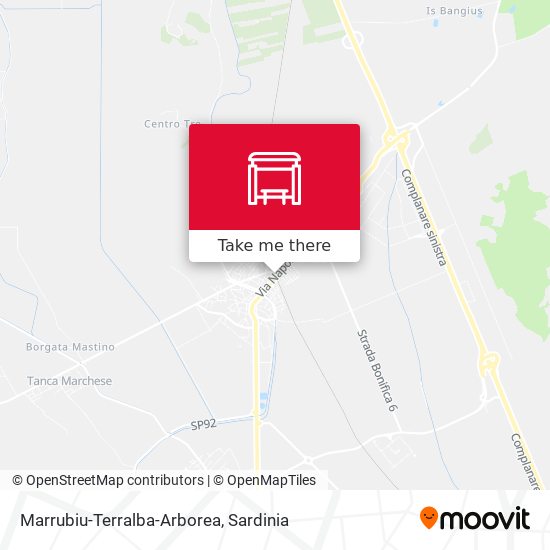 Marrubiu-Terralba-Arborea map