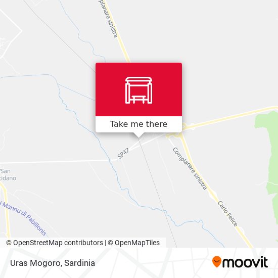 Uras Mogoro map