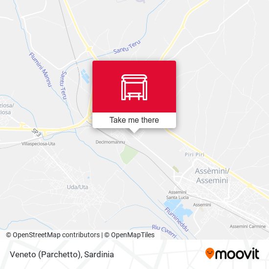 Veneto (Parchetto) map