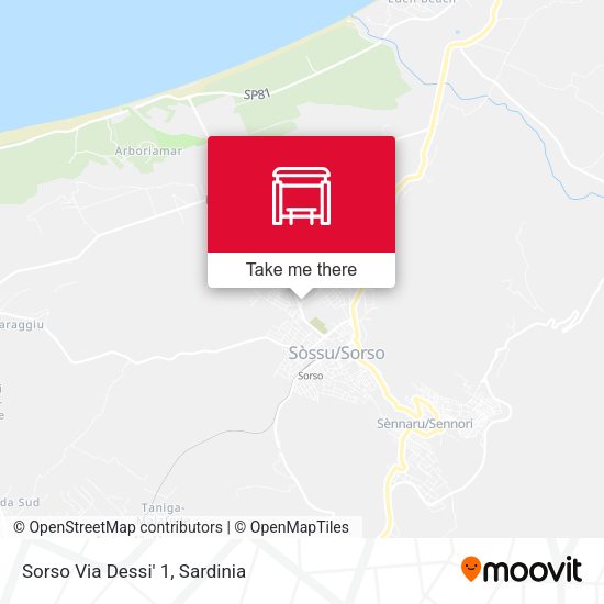 Sorso Via Dessi' 1 map