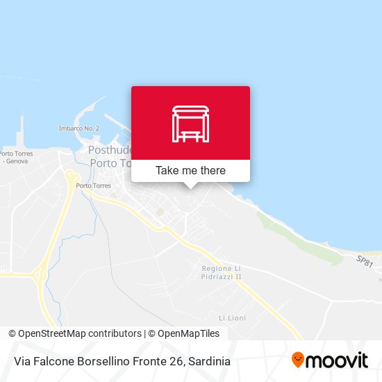 Via Falcone Borsellino Fronte 26 map