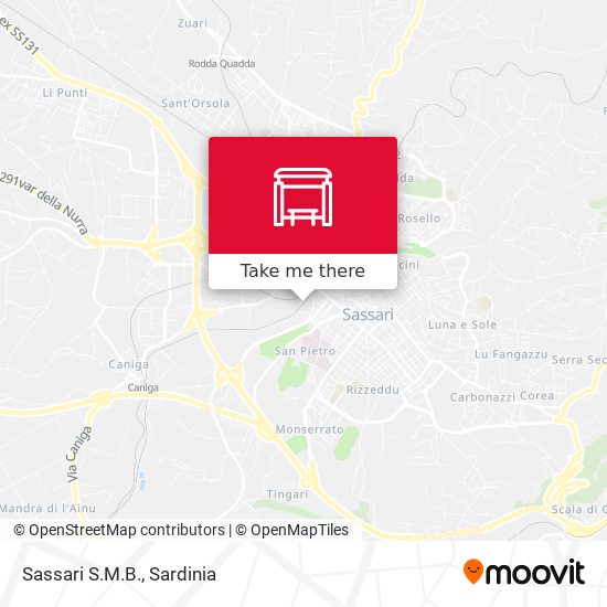 Sassari S.M.B. map