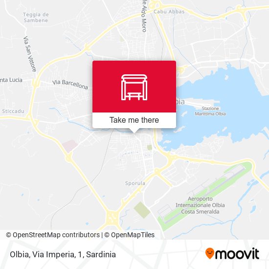 Olbia, Via Imperia, 1 map