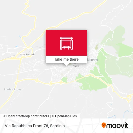 Via Repubblica Front 76 map