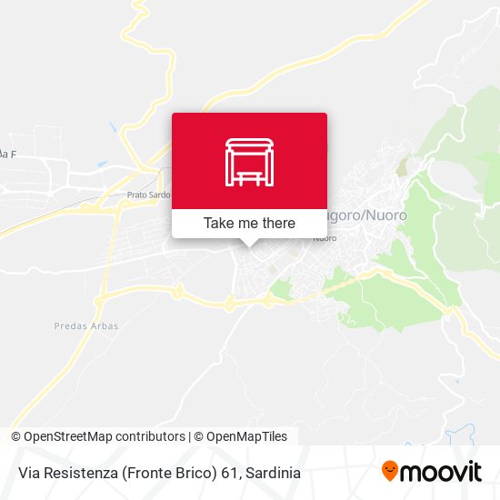 Via Resistenza (Fronte Brico) 61 map
