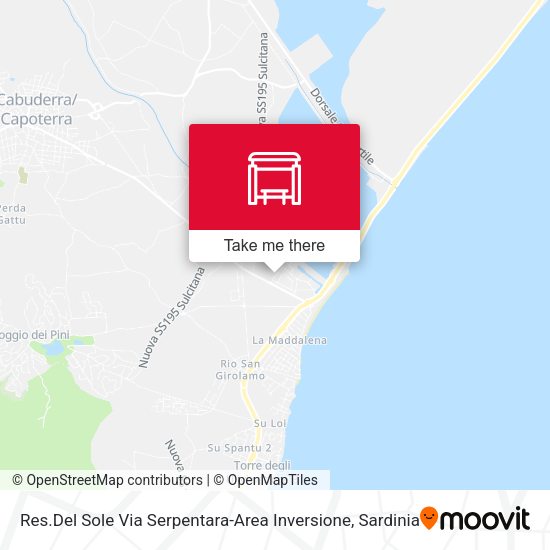 Res.Del Sole Via Serpentara-Area Inversione map