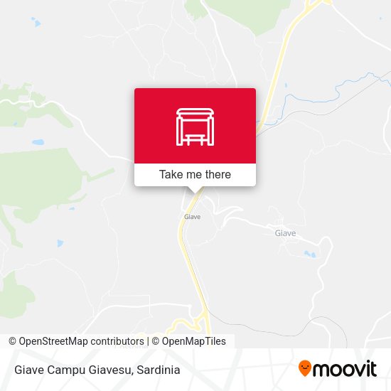 Giave Campu Giavesu map