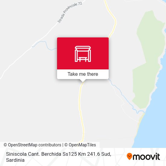 Siniscola Cant. Berchida Ss125 Km 241.6 Sud map