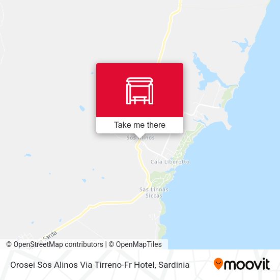 Orosei Sos Alinos Via Tirreno-Fr Hotel map
