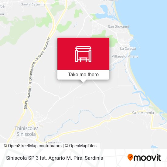 Siniscola SP 3 Ist. Agrario M. Pira map