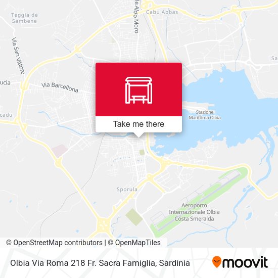 Olbia Via Roma 218 Fr. Sacra Famiglia map