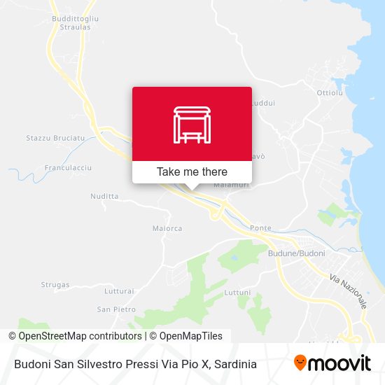 Budoni San Silvestro Pressi Via Pio X map