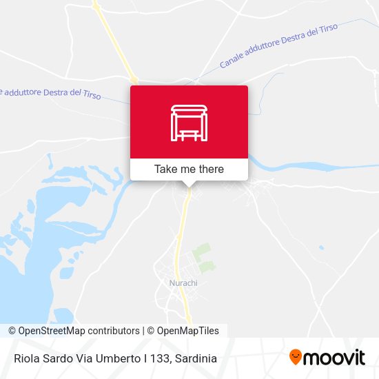 Riola Sardo Via Umberto  I 133 map