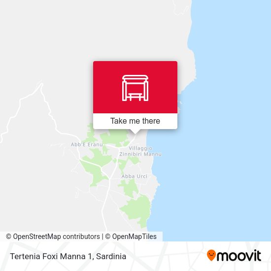Tertenia Foxi Manna 1 map