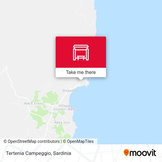 Tertenia Campeggio map
