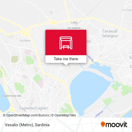 Vesalio (Metro) map