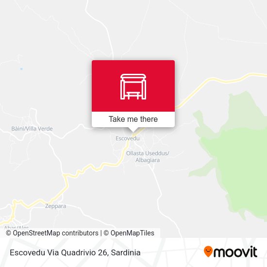 Escovedu Via Quadrivio 26 map