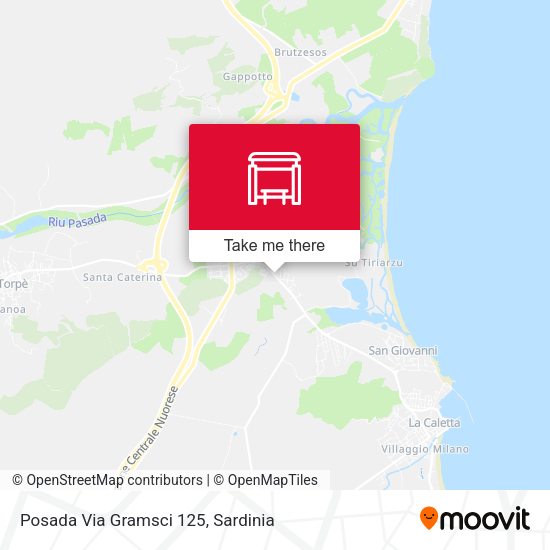 Posada Via Gramsci 125 map