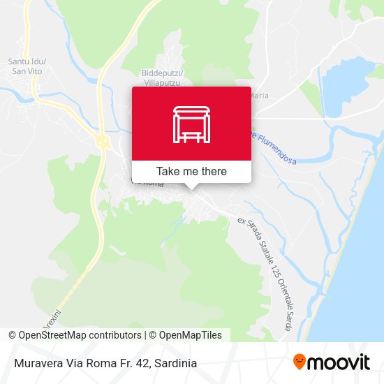 Muravera Via Roma Fr. 42 map
