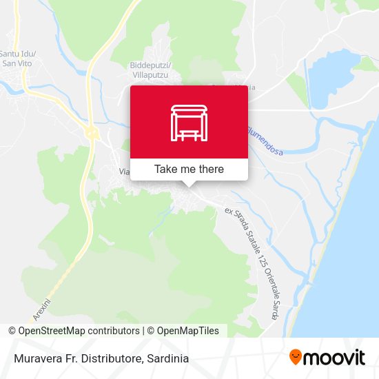 Muravera Fr. Distributore map