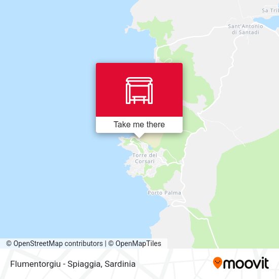 Flumentorgiu - Spiaggia map
