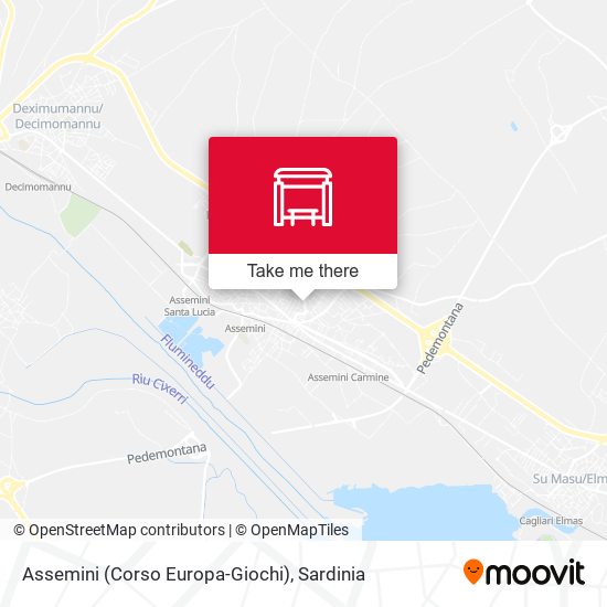 Assemini (Corso Europa-Giochi) map