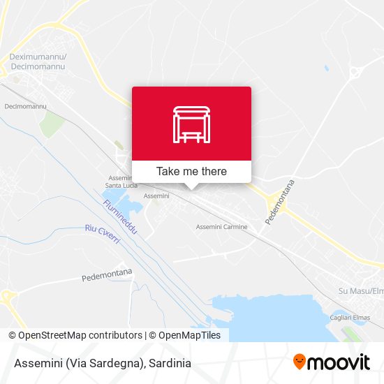 Assemini (Via Sardegna) map