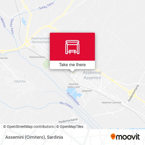 Assemini (Cimitero) map