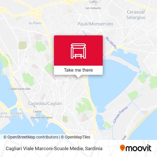 Cagliari Viale Marconi-Scuole Medie map