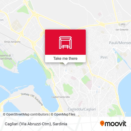 Cagliari (Via Abruzzi-Ctm) map