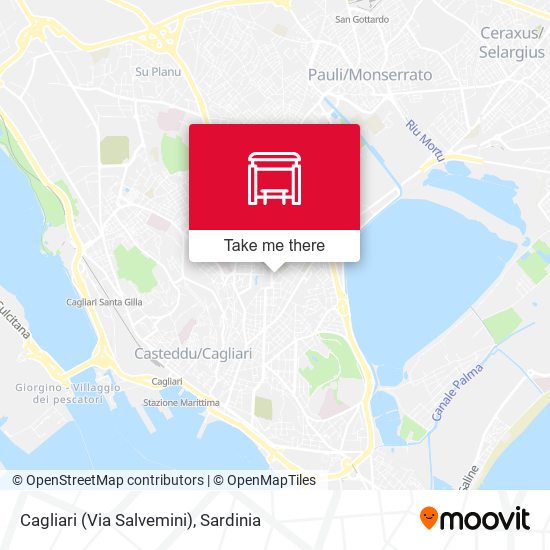 Cagliari (Via Salvemini) map