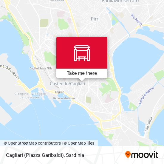 Cagliari (Piazza Garibaldi) map
