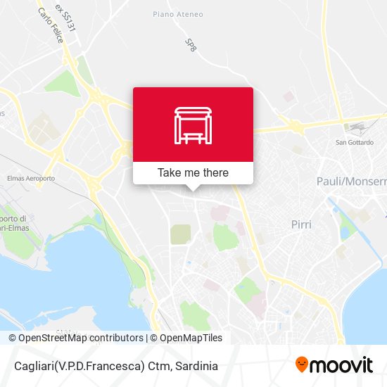 Cagliari(V.P.D.Francesca) Ctm map