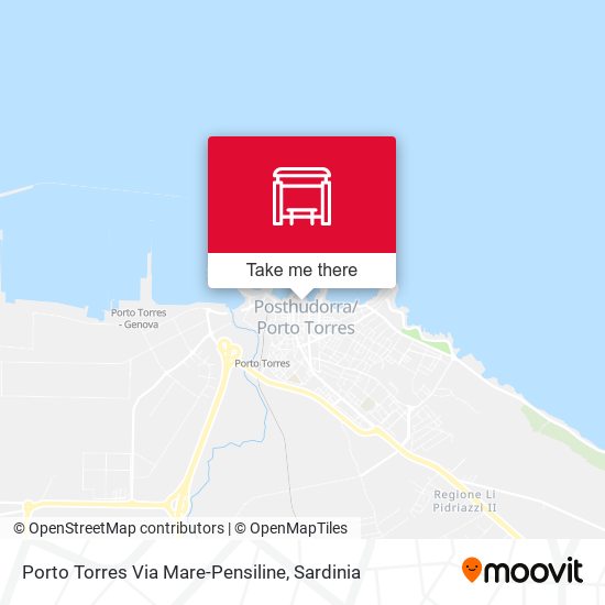 Porto Torres Via Mare-Pensiline map