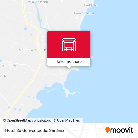 Hotel Su Gunventeddu map