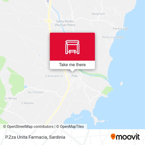 P.Zza Unita Farmacia map