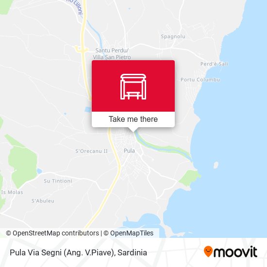 Pula Via Segni (Ang. V.Piave) map